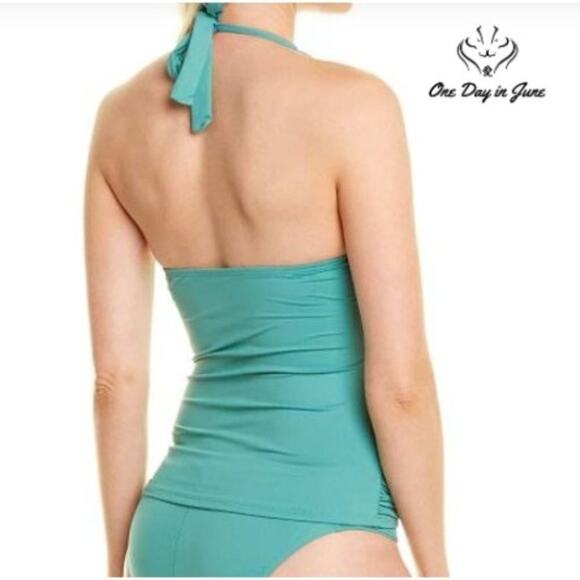 La Blanca Island Goddess Underwire Tankini Top Size 4 - Picture 2 of 4